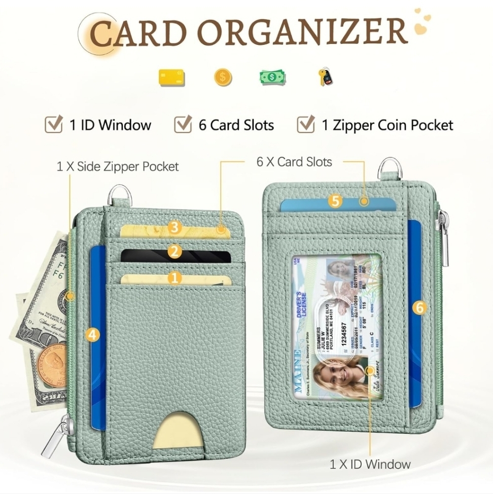 Green Card Organizer Wallet